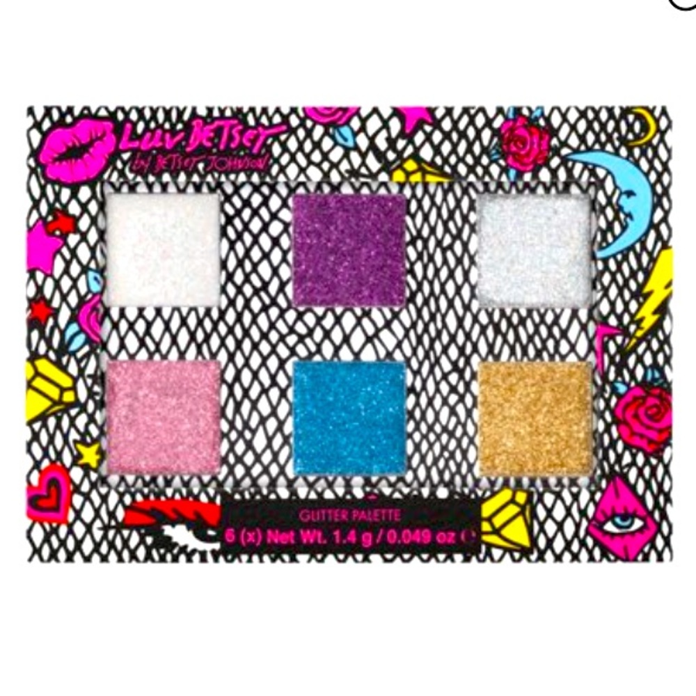💕5 for $25💕 BNWT LUV BETSEY COSMETICS Glitter Gel Palette